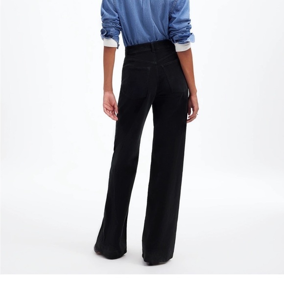 Madewell Superwide-Leg Pants in Corduroy in True Black size 24‎ NWT NT151 - Picture 4 of 14